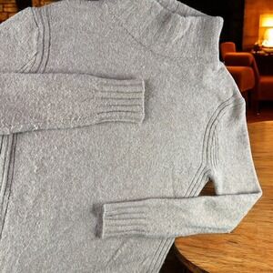 J.Crew‎ Wool Alpaca Sweater Y2K Blend Mock Neck Sweater Knit Top Merino Nylon